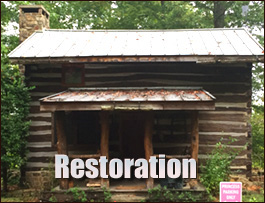 Historic Log Cabin Restoration  Ahoskie, North Carolina